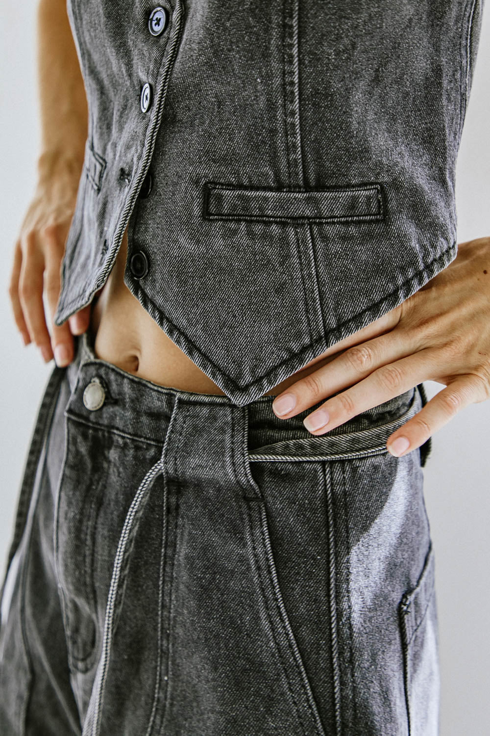 A BETTER DAY DENIM VEST Flying Tomato